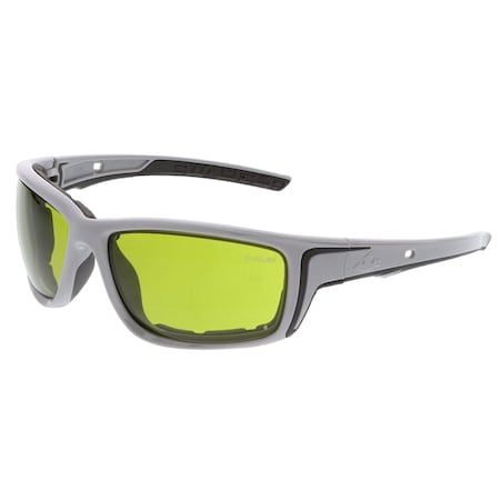 Mcr Safety Swagger (SR5), Welding Safety Glasses, MAX6 Anti-Fog, Green Filter 2.0 Lens, Glacier Gray Frame SR5220PF